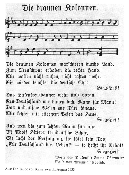 "Die Braunen Kolonnen", August 1933